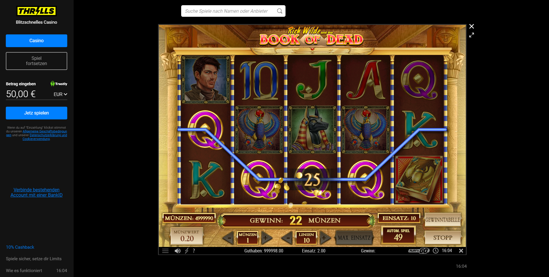 thrills casino online
